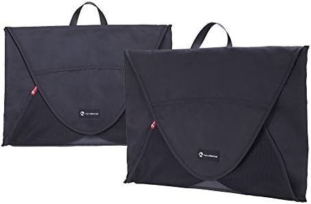 New Nomad Garment Folder, Superior Travel Organizer, Light Weight, Durable Fabric, Highest Quality Materials (2-Piece Set, Black)