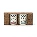 Enesco Our Name is Mud Dog Mom and Dad Stoneware Mug Set, 12 oz, Multicolor