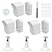 Wyze Cam Camera Wall Mount Bracket,EastKing Weather Proof 360 Degree Full Protective Adjustable Outdoor Indoor Mount and Cover Case for Wyze Cam 1080p HD Camera (White 3 Pack)