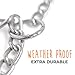 Mighty Paw Slip Collar - Stainless Steel - Weather Resistant - Tarnish Proof - Durable Chain Dog Choke Collars - No Pull Dogs Training - Strong and Premium - Metal Chain (20