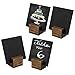 Set of 4, Erasable Chalkboards with mini wooden base stands, Placeholders