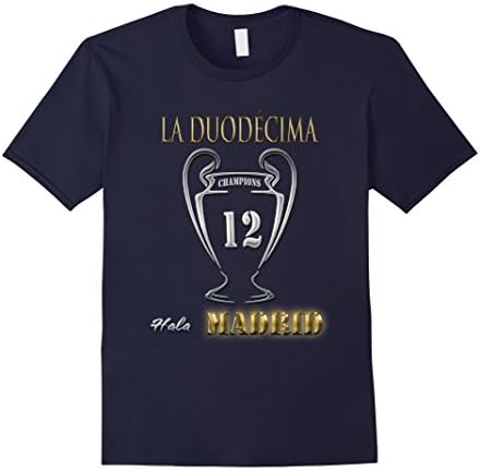 Mens LA DUODECIMA HALA MADRID 2017 T-shirt XL Navy