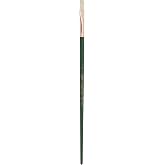 Silver Brush Grand Prix Flat Brush Size 12 - Hog Bristle Oil Painting Brush, Long Handle For Artists
