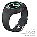 FanTEK Band for Gear S2 - Soft Silicone Sports Style Replacement Strap Work for Gear S2 Smart Watch SM-R720 SM-R730 Version Only (Dark Gray)
