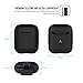 AhaStyle AirPods Case Cover Silicone Protective Skin Compatible with Apple AirPods 2 & 1 [Front LED Not Visible] (Black)