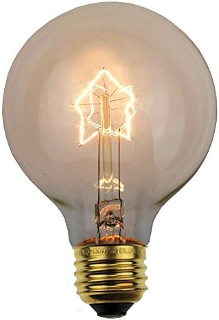 Dealighting Antique Dimmable 25 Watt Globe Style Pentagram Filament Light Bulb