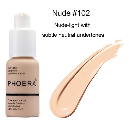 Ankooy Matte Oil Control Concealer Foundation Cream Liquid Foundation (#102) - Thumbnail 5