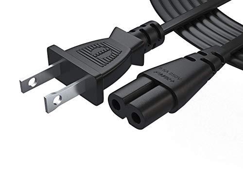 Pwr UL Listed NEMA 1-15P to IEC320C7 Extra Long 12 Ft (3.6 meter) 2 Prong Figure 8 AC Wall Cable Power Cord for Led Lcd Tv, Samsung, Lg, Sharp; Canon Pixma, Hp Brother Epson Lexmark Printer, Ps2, Ps3 Ps4 Slim; Dell Sony Asus Gateway Toshiba Laptop Charger