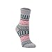 Yannk Women's 5 Pair Pack Vintage Style Cotton Crew Socks (SK32-1-A)