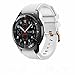 Midenso Bands for Samsung Gear S3 Frontier/Classic Watch Silicone Bracelet Rose Gold Buckle, Sports Silicone Band Strap Replacement Wristband for Samsung Gear S3 Frontier / S3 Classic (White-RGB)