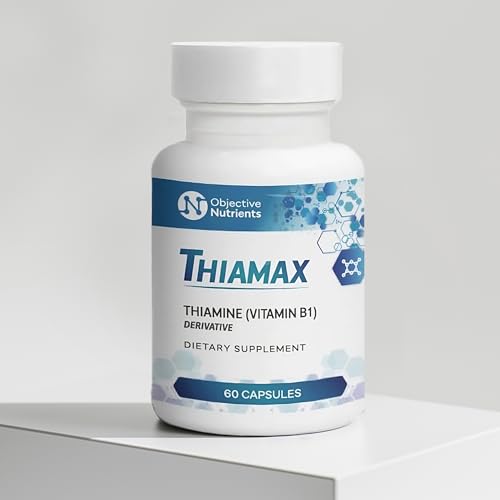 Objective Nutrients Thiamax Vitamin B1 (Thiamine TTFD) Capsules, No