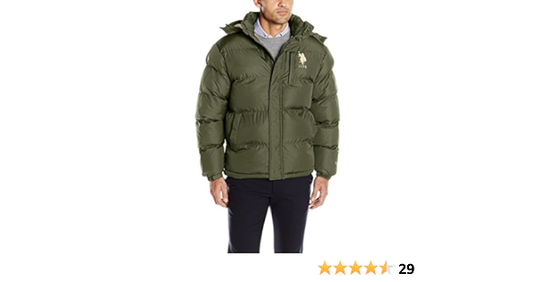 white polo bubble coat