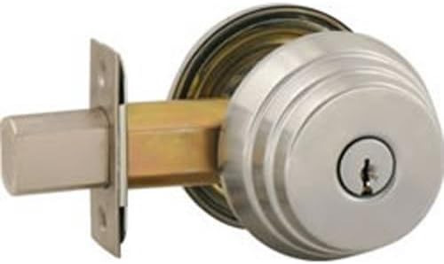 Arrow Lock E Series Stain Chromium Occupancy Indicator Deadbolt Auxiliary Lock, 1-3/8" to 1-3/4" Door Thickness (Pack of 1)
