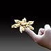 Aritone Fashion Gift For Fidget Camouflage EDC toy Fidget Hand Spinner Toy Stress Reducer EDC Focus Toy (A Gold)