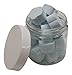 Clear 4 oz Plastic Jars with White Lids (6 pk) with Mini Jar - PET Round Refillable Containers