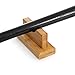 CYPRESS SUNRISE Baseball Bat Display Case Desk Table Mantel Mount Horizontal Rack Brackets Hanger Holder I Bamboo Finish I Protective Felt I Hidden Hardware Included I Easy Installation