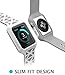 Apple Watch Case, i-Blason Unity Series Premium Hybrid Protective Bumper Protective Case for Apple Watch 42 mm 2015 Release [Not Compatible with 38 mm] (White)