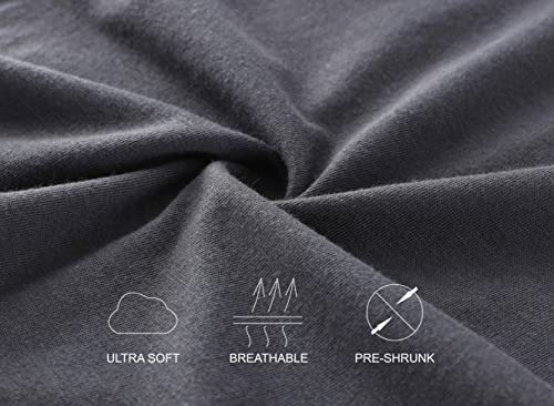 Estepoba Men's Casual Vintage Short Raglan Sleeve