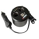 Wagan EL2537-5 Twin USB and 12-Volt DC Cup Holder Power Adapter