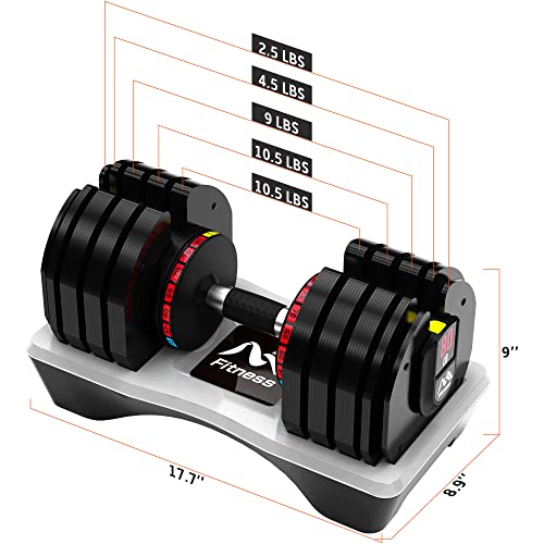 Merax Deluxe 580 LBS Adjustable Dumbbell for Home Gym, Adjustable Weights Dial Dumbbell with