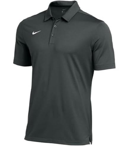 Camisetas M Nike Custom Team Dri-Fit Polo - Gris Oscuro