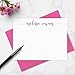 Note Card and Envelopes Boxed Stationery Set Personalized with Name in Calligraphy Script Font - Choose Your Colors
