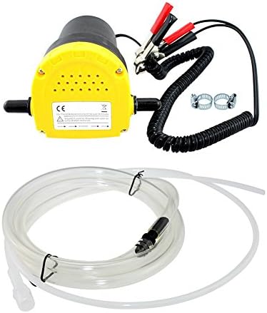 Oil Change Pump Extractor Kit DC 12V 60W Fluid Extractor Motor Oil Diesel Transfer Pump Diesel Fluid Scavenge Suction Oil Transfer Pump 250L/Hour for Boat Car Truck RV Motorbike Quad ATV