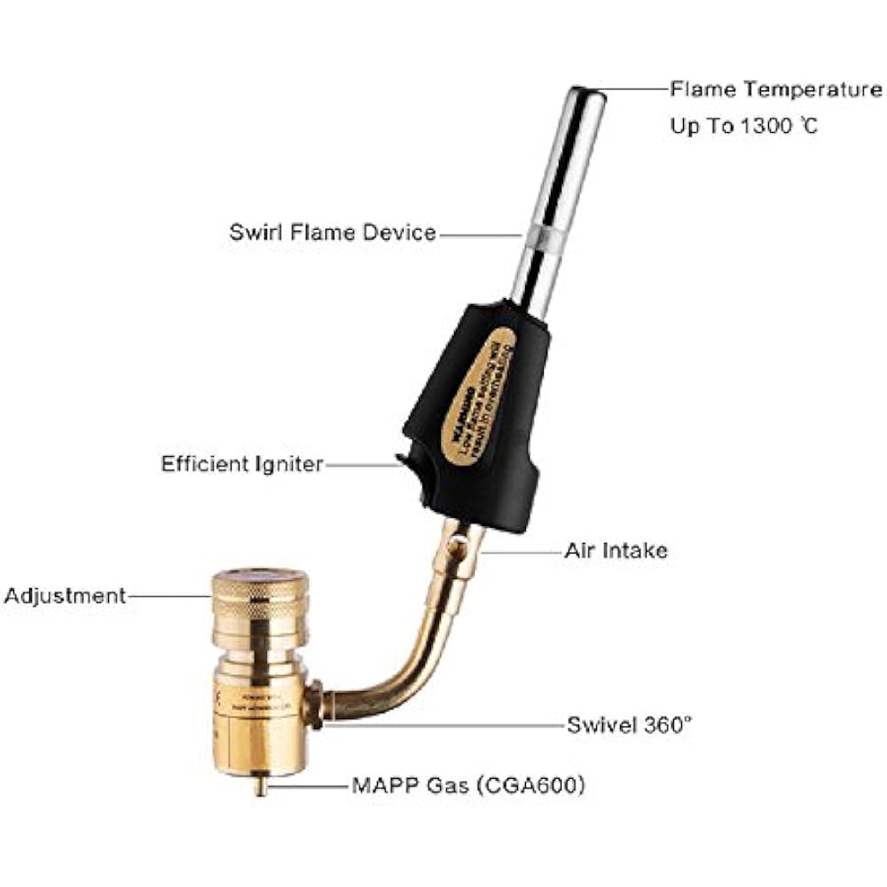All Splendid Propane Torches Gas Blow Trigger HeadRugged Brass