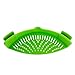 Klemoo Clip-on Silicone Strainer, Green - Dishwasher Safe Colander and Drainer, Flexible Fit all Size Pots, Pans, Bowls - Strain for Pasta, Noodles, Vegetables, Potatoes