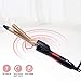 MICSTA Professional Curling Iron Instant Heat, Ionic Curling Wand Long Barrel Ceramic Tourmaline Coated No Damage, Hair Curler Temperature Control for Salon Home Travel, Dual Voltage, Gold(5/8