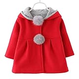 Baby Girls Toddler Kids Winter Big Ears Hoodie