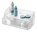 iDesign Rain Med+ Bathroom Medicine Cabinet Organizer, for Contact Lenses, Solution, Medical Supplies, Cotton Balls - Clear