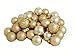 32ct Champagne Shatterproof 4-Finish Christmas Ball Ornaments 3.25