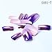 Ecbasket 24 Pcs Full Cover Purple & Pink Changing Colors Pre-designed Metallic False Nails with 1 20 Counts Nail Adhesive Stickers for Free Gift for Thanksgiving DAY