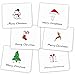 Kuuqa 36 Pieces Merry Christmas Greeting Cards Holiday Cards with Envelopes and Stickers, 4.72 x 7.87 Inches Christmas Party Decoration Favors