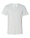 BELLA+CANVAS Unisex Triblend Short Sleeve V-Neck Tee (White Fleck Triblend) (L)