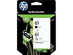 HP 61 Black & Tri-color Original Ink Cartridges, 2 pack (CR259FN)