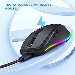 PEIOUS Wireless Mouse, Mouse Jiggler - LED Wireless