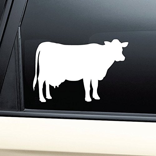 Cow Vinyl Decal Laptop Car Truck Bumper Window Sticker