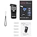 JASTEK Alcohol Breathalyzer Tester Professional Grade Portable Digital Alcohol Tester with 5 Mouthpieces