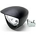 Krator Universal Motorcycle Headlight Lamp Light Black Custom Cruiser Touring Chopper Compatible with any Harley, Honda, Yamaha, Suzuki, Kawasaki, Custom Bike, Cruiser, Choppers
