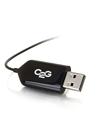 C2G Cables To Go USB Receptor Bluetooth y estéreo Adaptador de audio Receptor