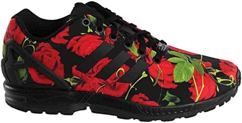 black adidas with red roses