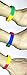 MinifigFans Building Blocks Bracelets Multi-Color - 12 Piece Bulk Party Pack