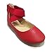BellaMarie Girl Kids Dress Ballet Ankle Strap Flats Slip On Comfortable Ballerina Synthetic Leather Shoes