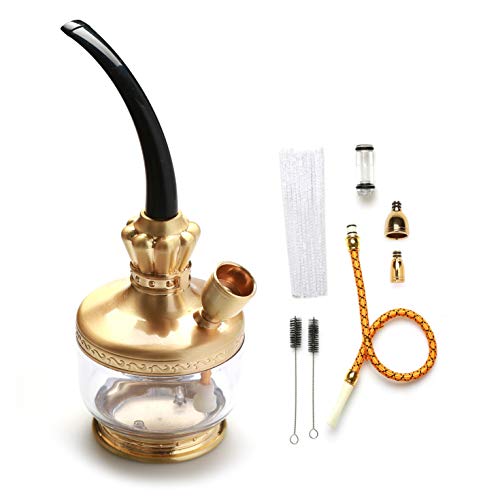 ایگرد قیمت و خرید Portable Hookah With Hose And Shisha Accessories Mini Water Pipe Handheld Size With Brush Cleaning Tools And Easy To Clean Gift For Boyfriend Father Husband Or Friends