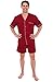 Del Rossa Men's Pajama Set, 100% Cotton V-Neck Pjs with Shorts