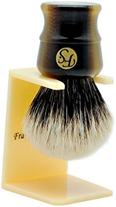 Finest Badger Hair Shaving Brush Chubby Handle 26mm Kont Size By Frank Shaving Free Stand