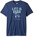 Life is good Mens Crusher Tee Grill Lig