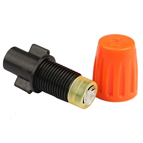 Wowlife Orange Adjustable Single Atomization Sprayer Single Water Misting Sprinkler Nozzle Micro Irrigation Set (25 Pcs)